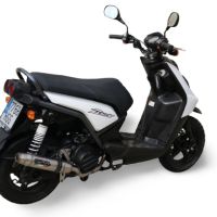 Scarico GPR compatibile con  Yamaha Zuma 125 2009-2015, Deeptone Inox, Scarico completo racing, fornito con db killer estraibile e collettore, non conforme per uso stradale