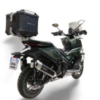 TOP CASE - BAULETTO GPR TECH COMPATABILE CON Zontes 368 G 2025/2026 GPR TECH BAULETTO TOP CASE ALPI-TECH 35 LT. COLORE NERO CON PIASTRA SPECIFICA 