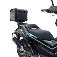TOP CASE - BAULETTO GPR TECH COMPATABILE CON Zontes 368 G 2025/2026 GPR TECH BAULETTO TOP CASE ALPI-TECH 35 LT. COLORE NERO CON PIASTRA SPECIFICA 