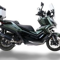 TOP CASE - BAULETTO GPR TECH COMPATABILE CON Zontes 368 G 2025/2026 GPR TECH BAULETTO TOP CASE ALPI-TECH 35 LT. COLORE ARGENTO CON PIASTRA SPECIFICA 