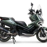 Scarico GPR compatibile con  Zontes 365G 2024-2026, Furore-X Scooter, Silenziatore di scarico, fornito con db killer estraibile e raccordo, legale solo per alcuni mercati extracee