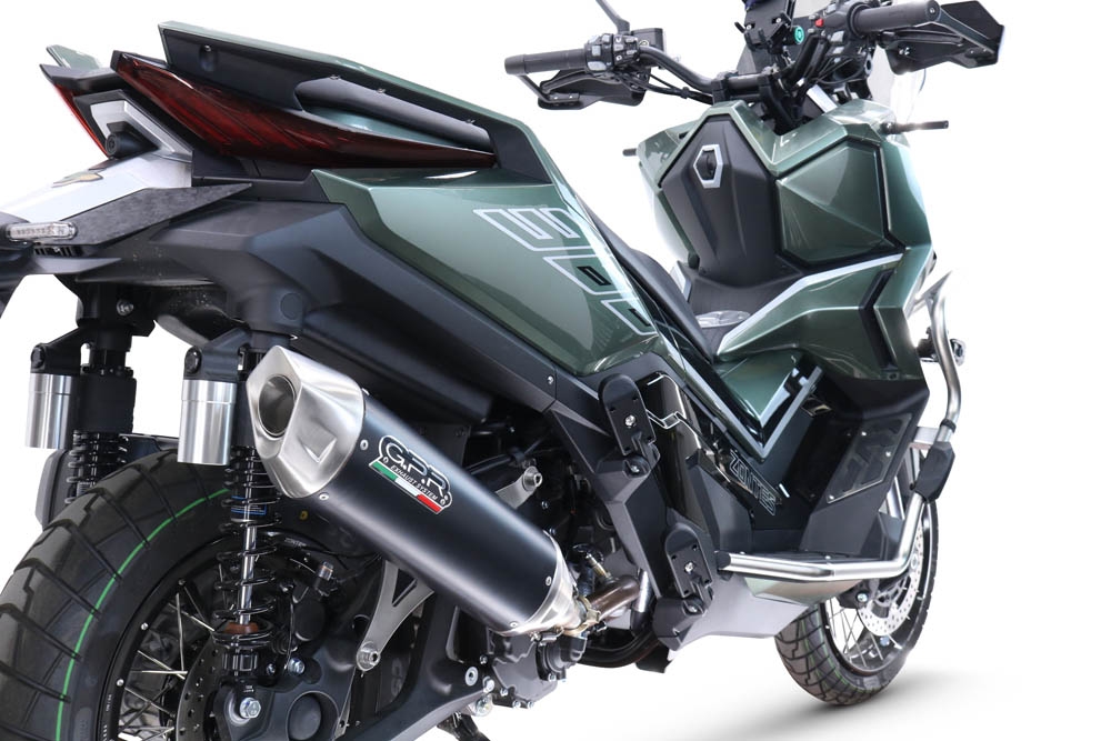 Scarico GPR compatibile con  Zontes 365G 2024-2026, Furore-X Scooter, Silenziatore di scarico, fornito con db killer estraibile e raccordo, legale solo per alcuni mercati extracee