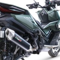 Scarico GPR compatibile con  Zontes 365G 2024-2026, Furore-X Scooter, Silenziatore di scarico, fornito con db killer estraibile e raccordo, legale solo per alcuni mercati extracee