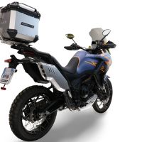GPR TECH COMPATABILE CON Zontes 703 F 2025/2026 GPR TECH BAULETTO TOP CASE ALPI-TECH 35 LT. COLORE ARGENTO CON PIASTRA SPECIFICA 