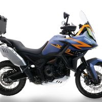GPR TECH COMPATABILE CON Zontes 703 F 2025/2026 GPR TECH BAULETTO TOP CASE ALPI-TECH 35 LT. COLORE NERO CON PIASTRA SPECIFICA 