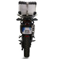 GPR TECH COMPATABILE CON Zontes 703 F 2025/2026 GPR TECH BAULETTO TOP CASE ALPI-TECH 35 LT. COLORE ARGENTO CON PIASTRA SPECIFICA 