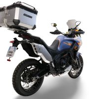 GPR TECH COMPATABILE CON Zontes 703 F 2025/2026 GPR TECH BAULETTO TOP CASE ALPI-TECH 45 LT. COLORE ARGENTO CON PIASTRA SPECIFICA 