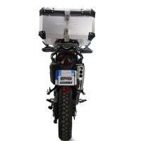 GPR TECH COMPATABILE CON Zontes 703 F 2025/2026 GPR TECH BAULETTO TOP CASE ALPI-TECH 45 LT. COLORE ARGENTO CON PIASTRA SPECIFICA 