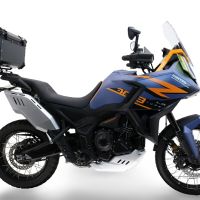 GPR TECH COMPATABILE CON Zontes 703 F 2025/2026 GPR TECH BAULETTO TOP CASE ALPI-TECH 55 LT COLORE NERO CON PIASTRA SPECIFICA 