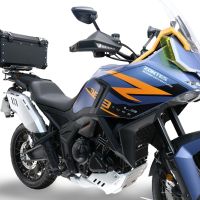 GPR TECH COMPATABILE CON Zontes 703 F 2025/2026 GPR TECH BAULETTO TOP CASE ALPI-TECH 55 LT COLORE NERO CON PIASTRA SPECIFICA 