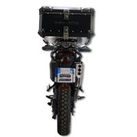 GPR TECH COMPATABILE CON Zontes 703 F 2025/2026 GPR TECH BAULETTO TOP CASE ALPI-TECH 55 LT COLORE NERO CON PIASTRA SPECIFICA 